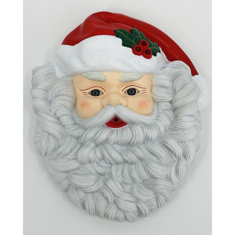 Vtg Light Up Talking Musical Santa Christmas Motion Activated 1995 Telco VIDEO